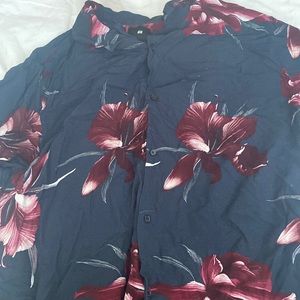 Floral print H&M button up shirt